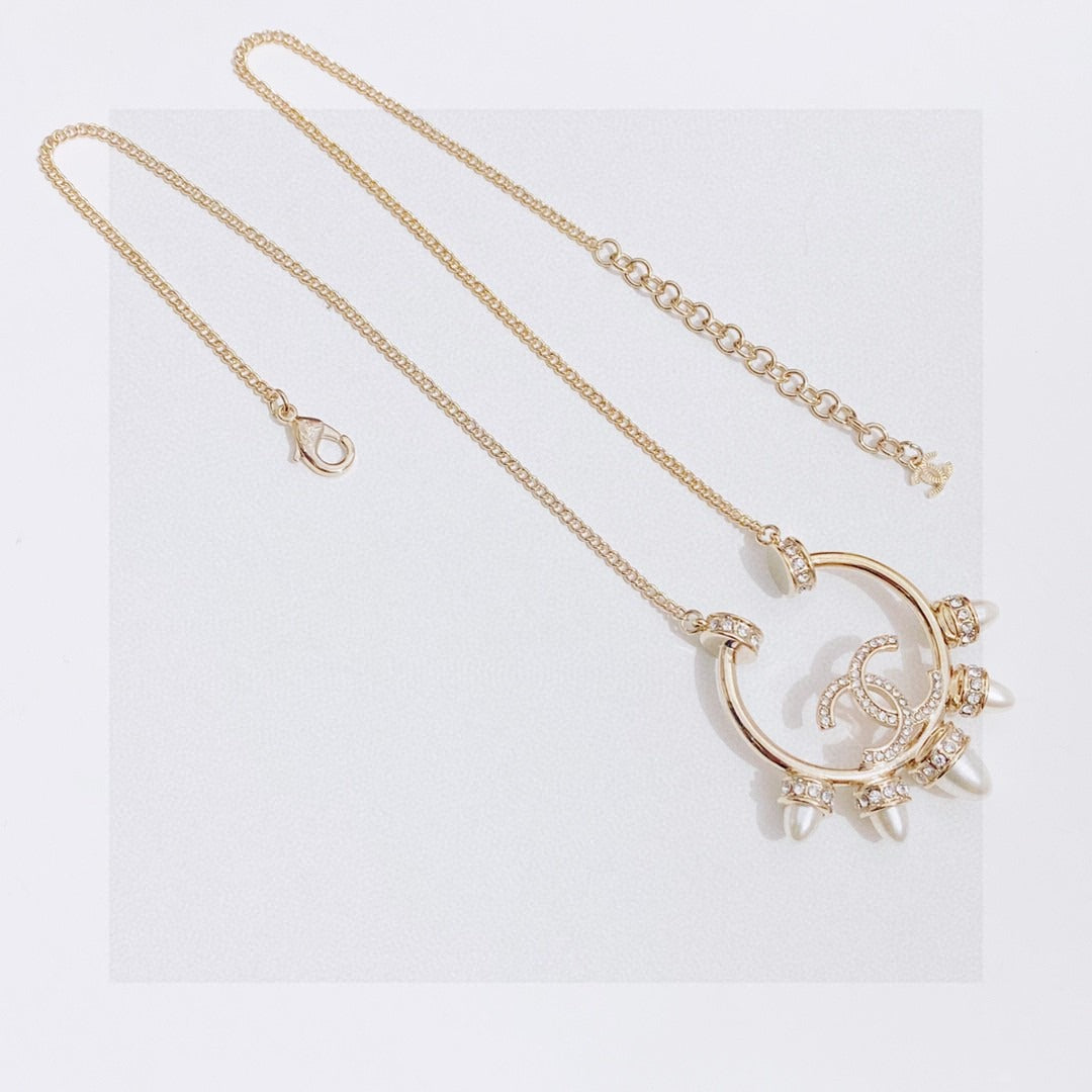 Chanel Logo Necklace