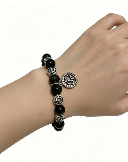 Chrome Hearts Sterling Silver Cross Bracelet