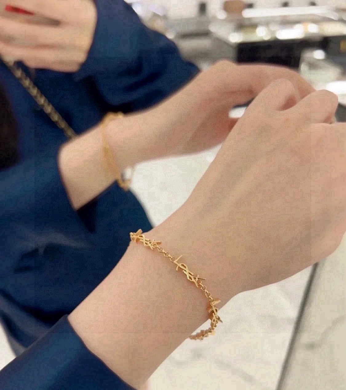 Saint Laurent Brass Necklace