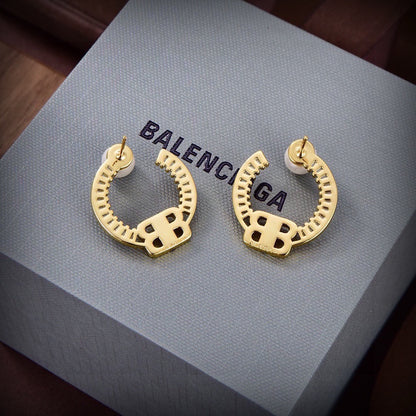 Balenciaga Brass Earrings