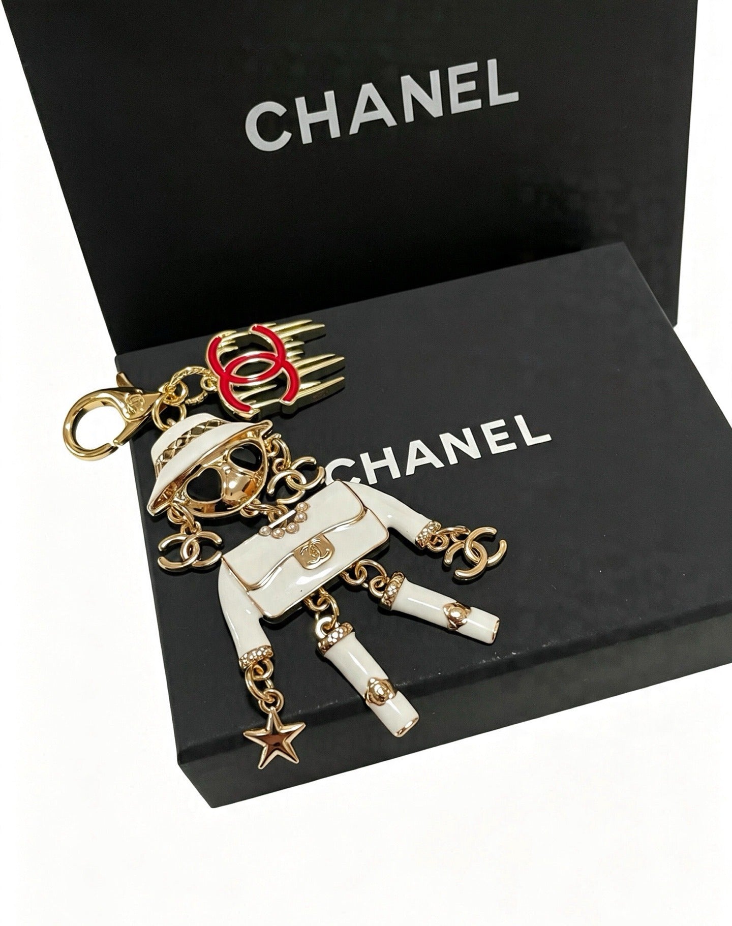 Chanel Vintage-Finish Keychain
