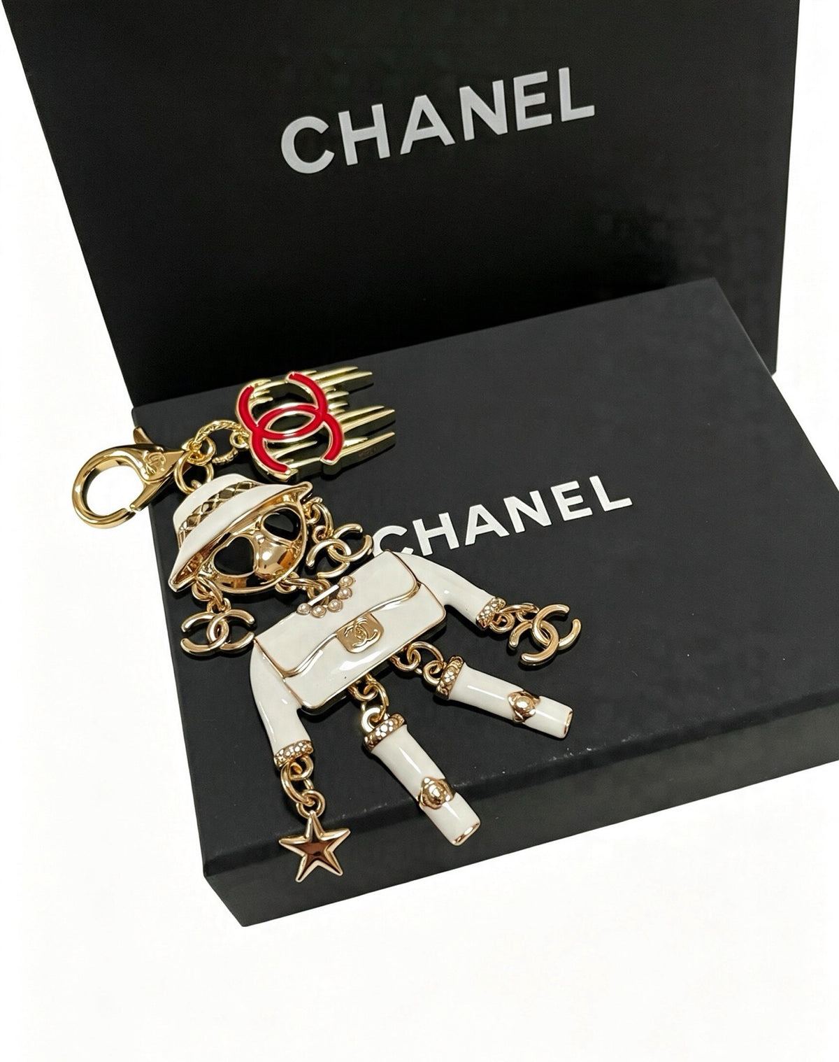 Chanel Vintage-Finish Keychain