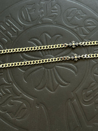 Chrome Hearts Sterling Silver Cross Necklace