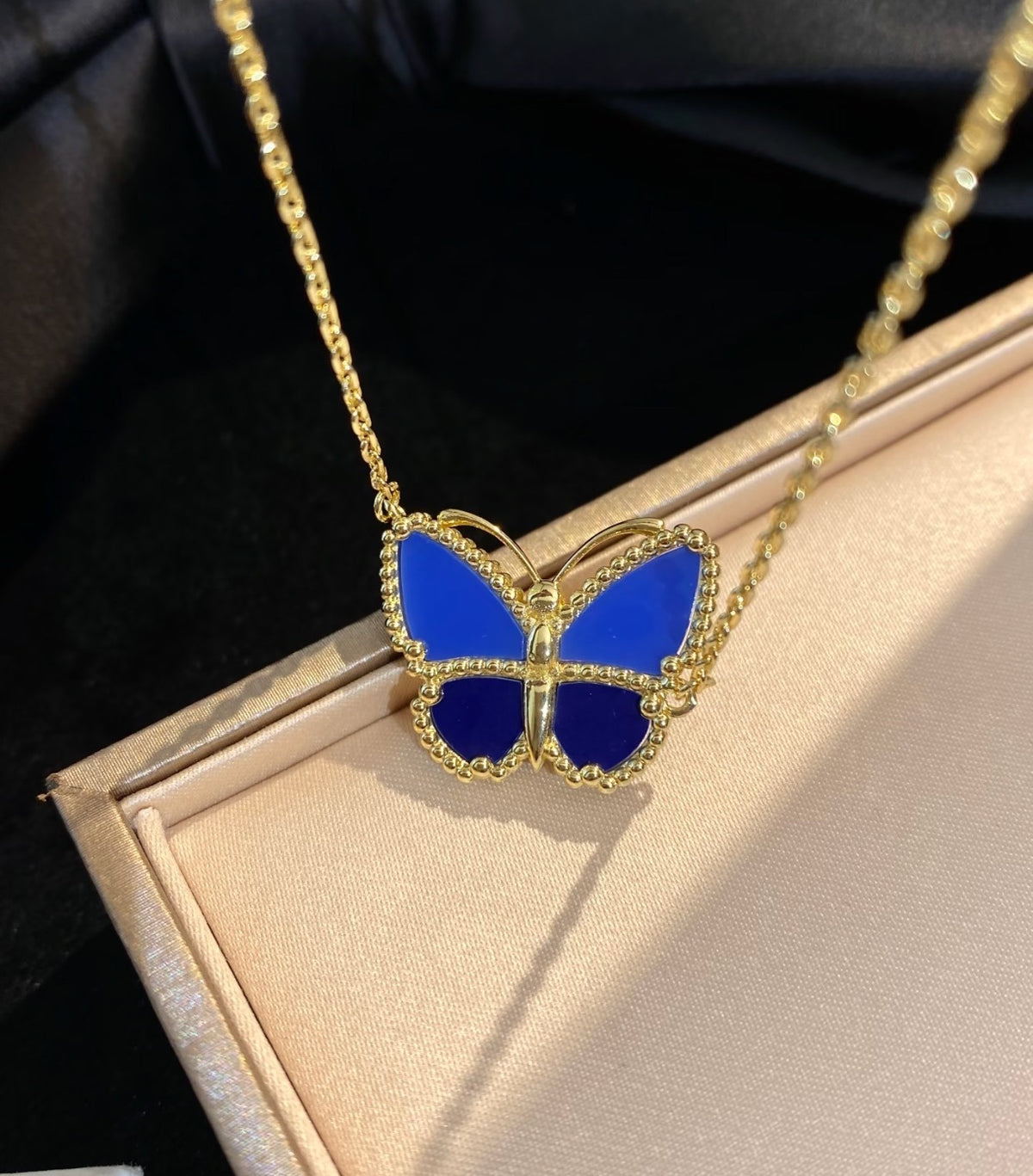 Van Cleef & Arpels Gold Butterfly Necklace