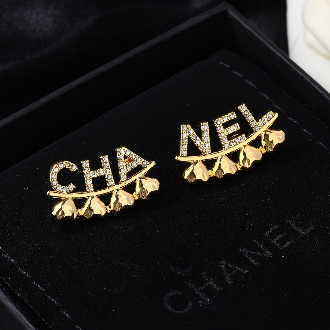 Chanel Logo Earrings