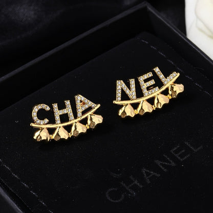 Chanel Logo Earrings
