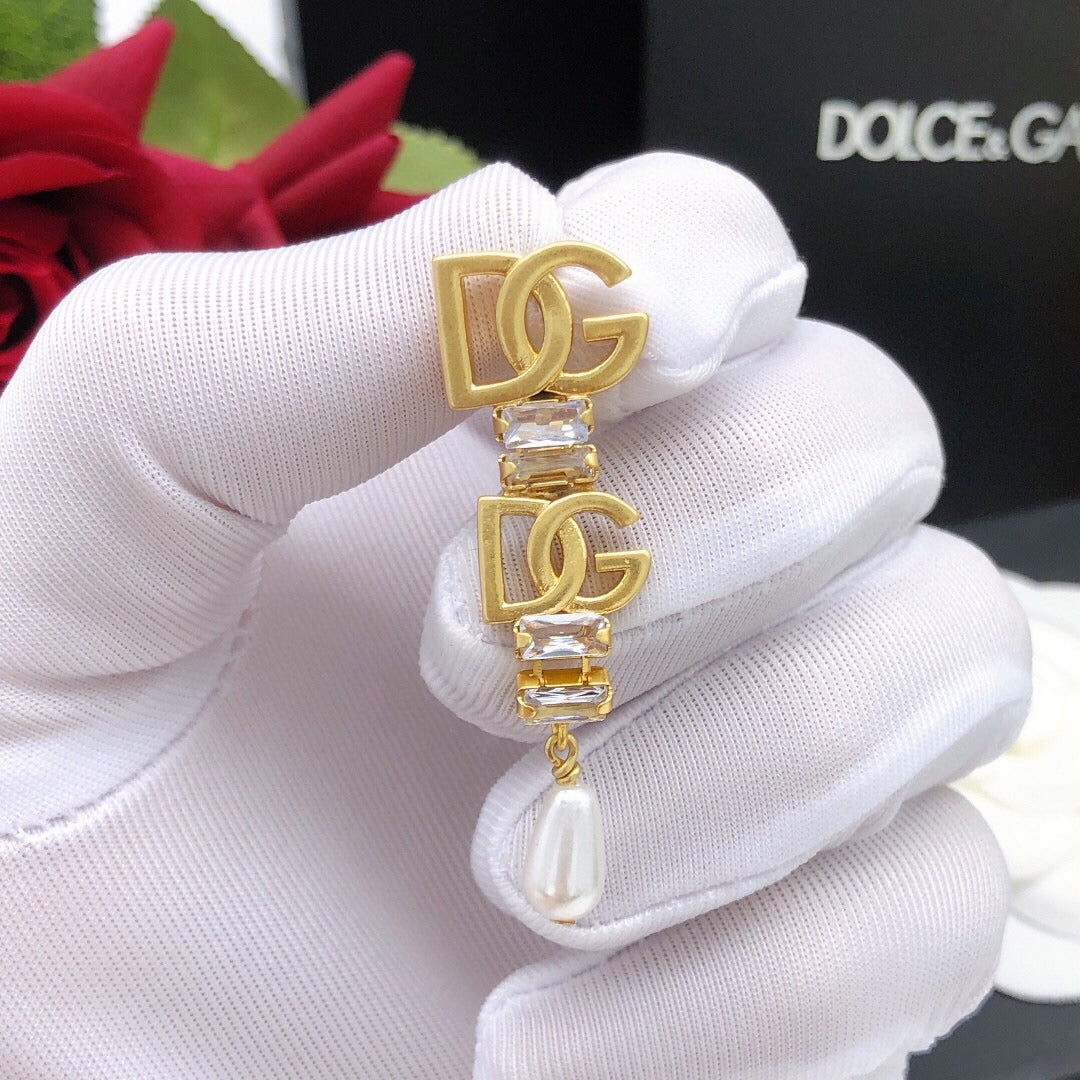 Dolce & Gabbana Brass Tassel Earrings