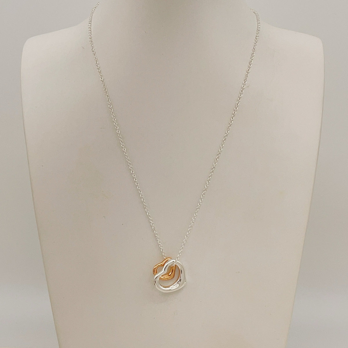 Tiffany & Co. Silver Brass Heart Necklace