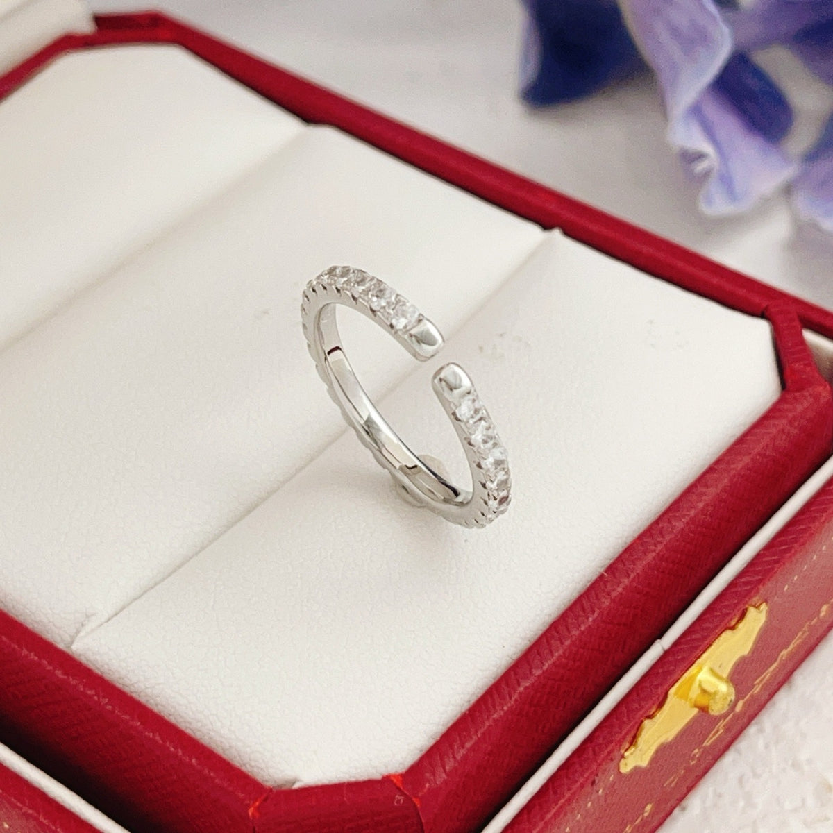 Cartier Silver Brass Round Ring