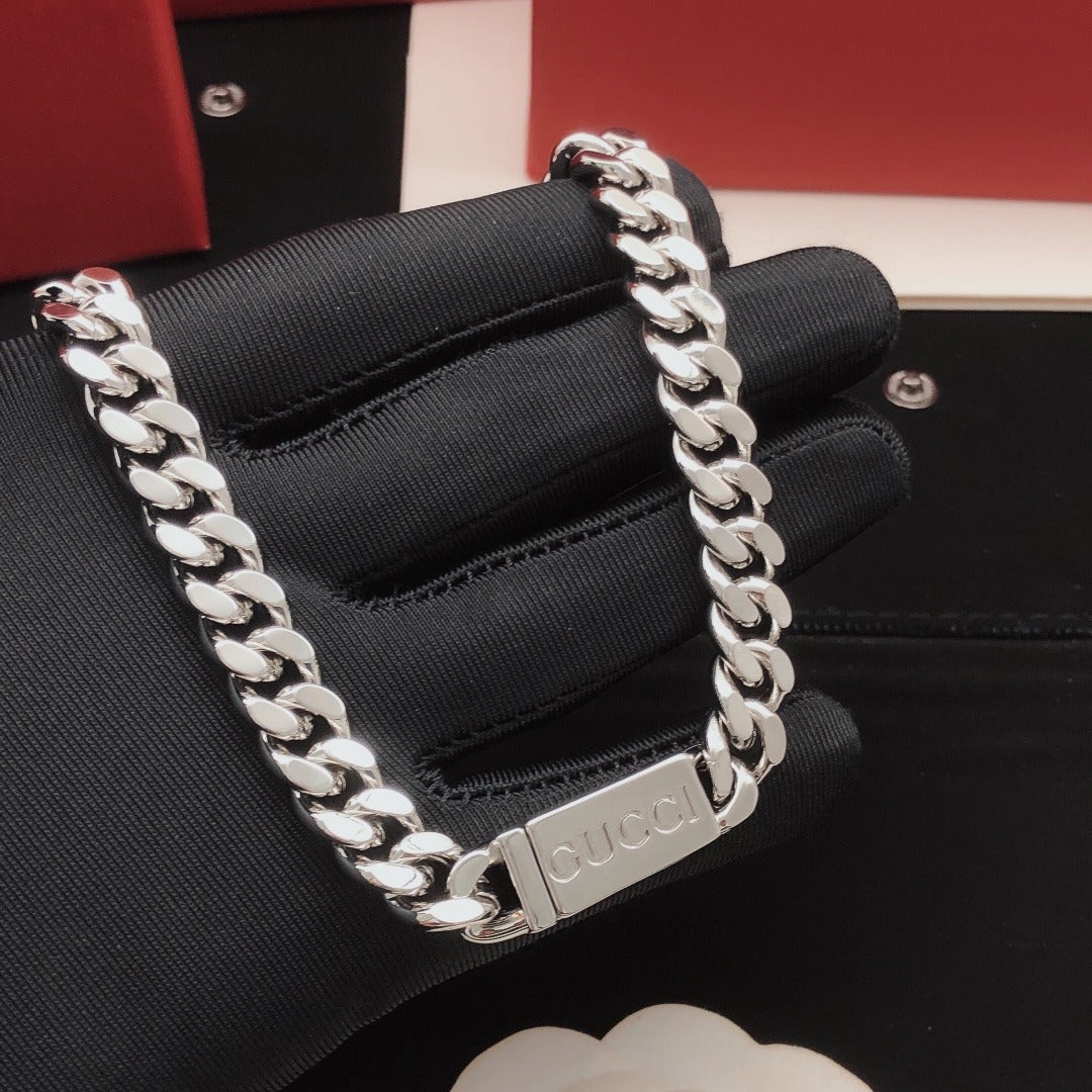 Gucci Silver Brass Necklace