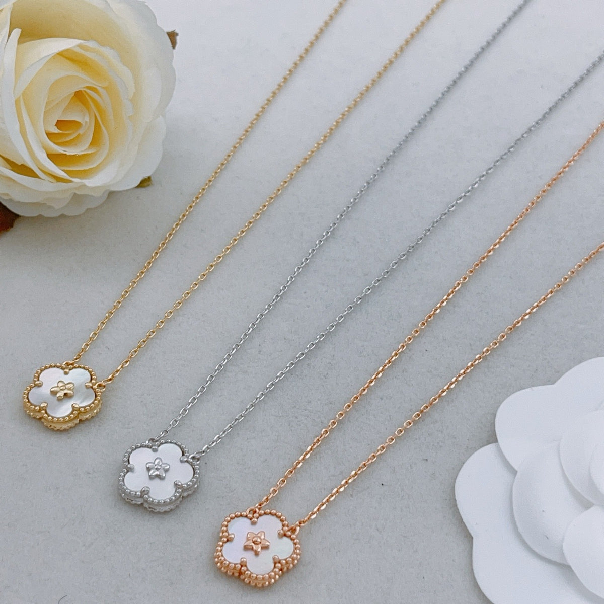 Van Cleef & Arpels Gold Brass Necklace