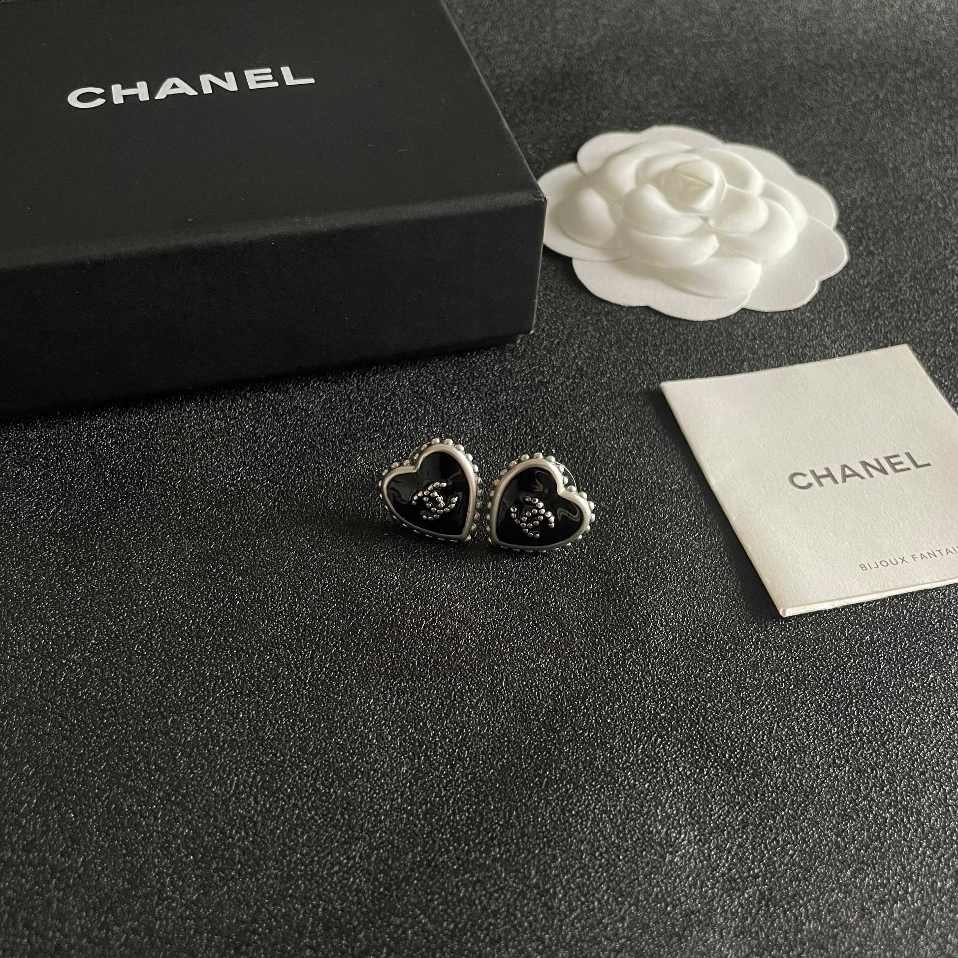 Chanel Heart Earrings