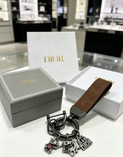 Dior Vintage-Finish Keychain