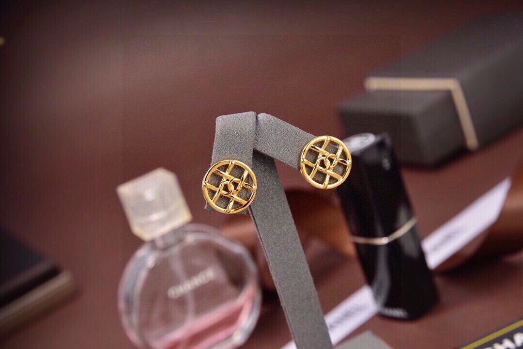 Chanel Openwork Earrings