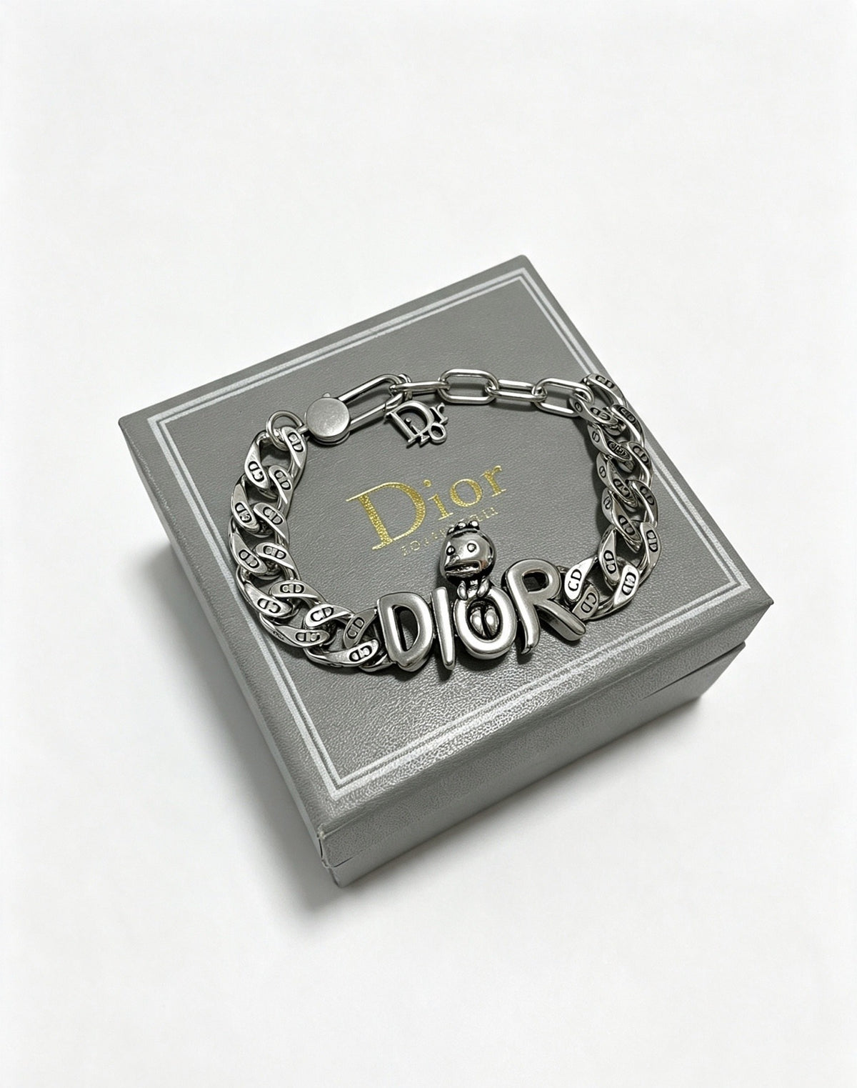 Dior Sterling Silver Chain Bracelet