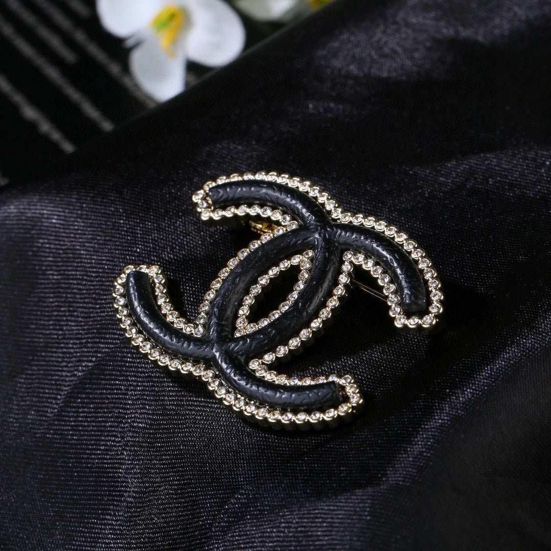 Chanel Lambskin Leather Brooch