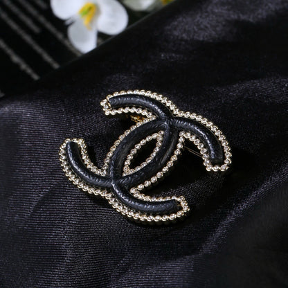 Chanel Lambskin Leather Brooch