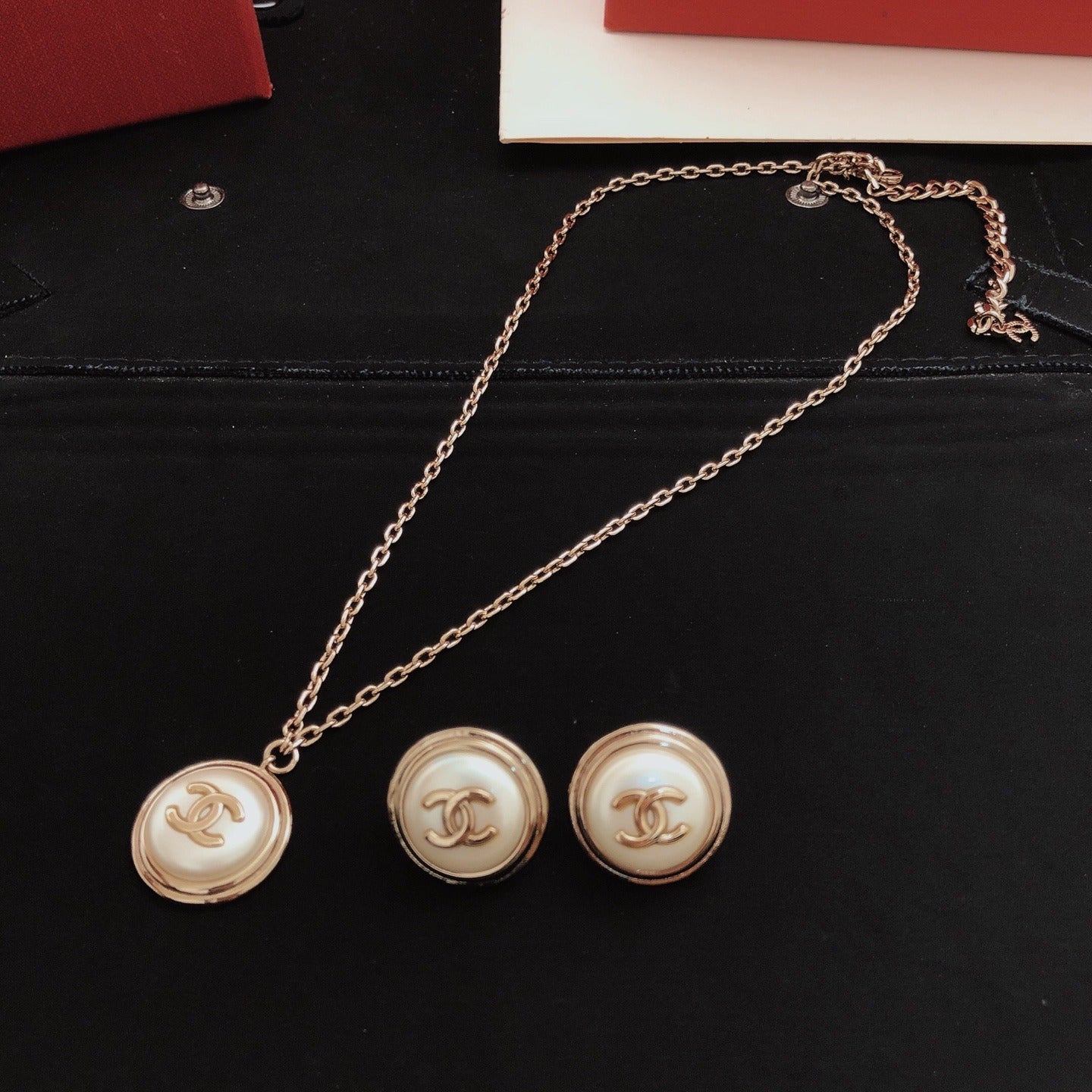 Chanel Brass Round Earrings
