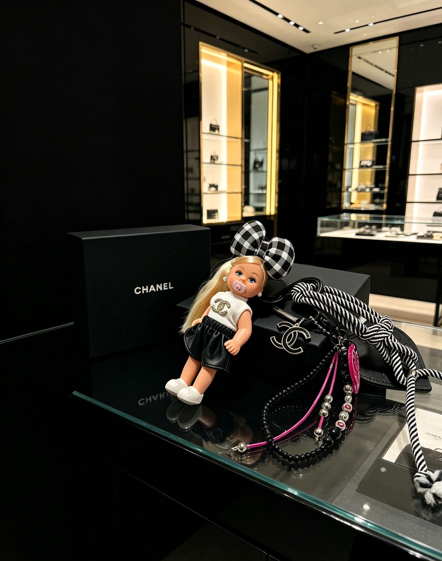 Chanel Vintage-Finish Keychain