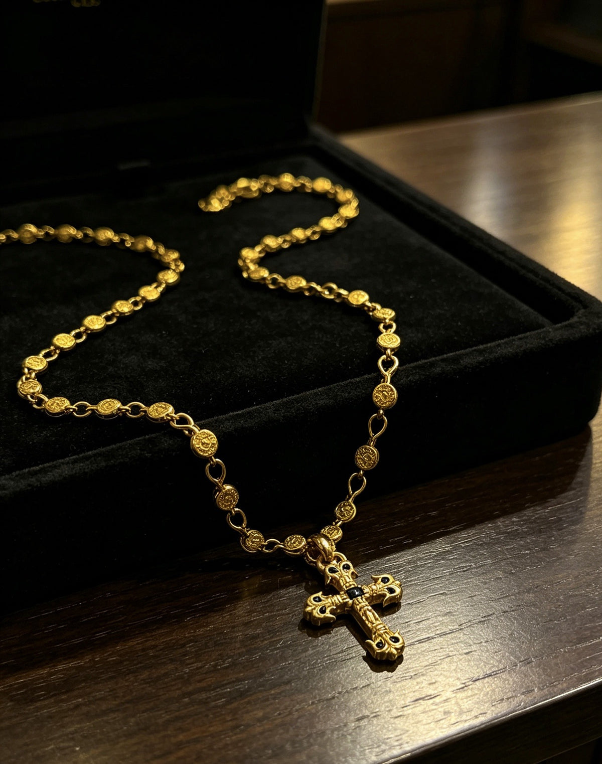 Chrome Hearts Sterling Silver Cross Necklace