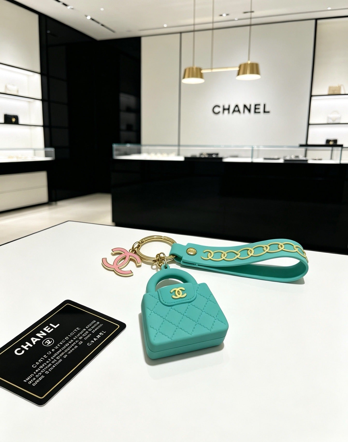 Chanel Vintage-Finish Keychain