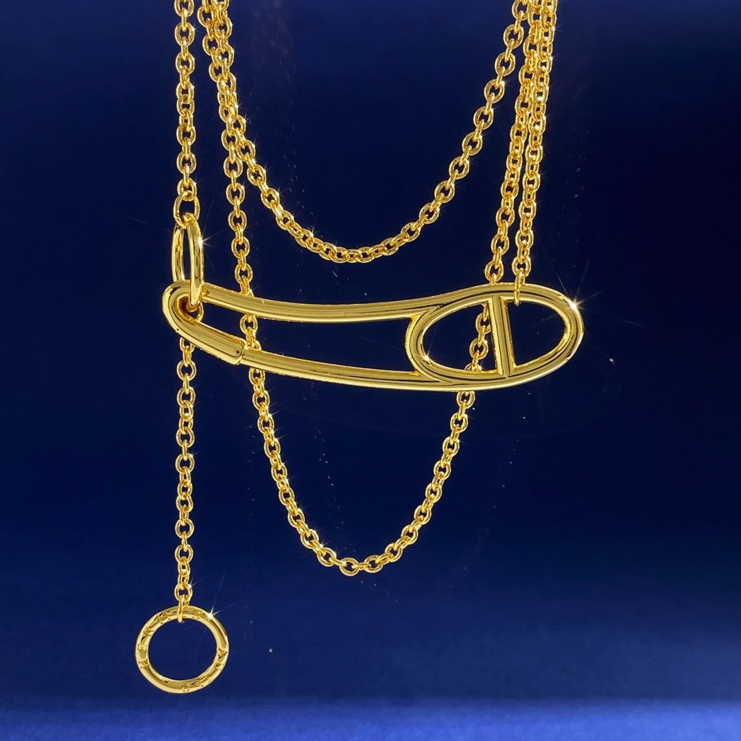 Hermes Silver Necklace
