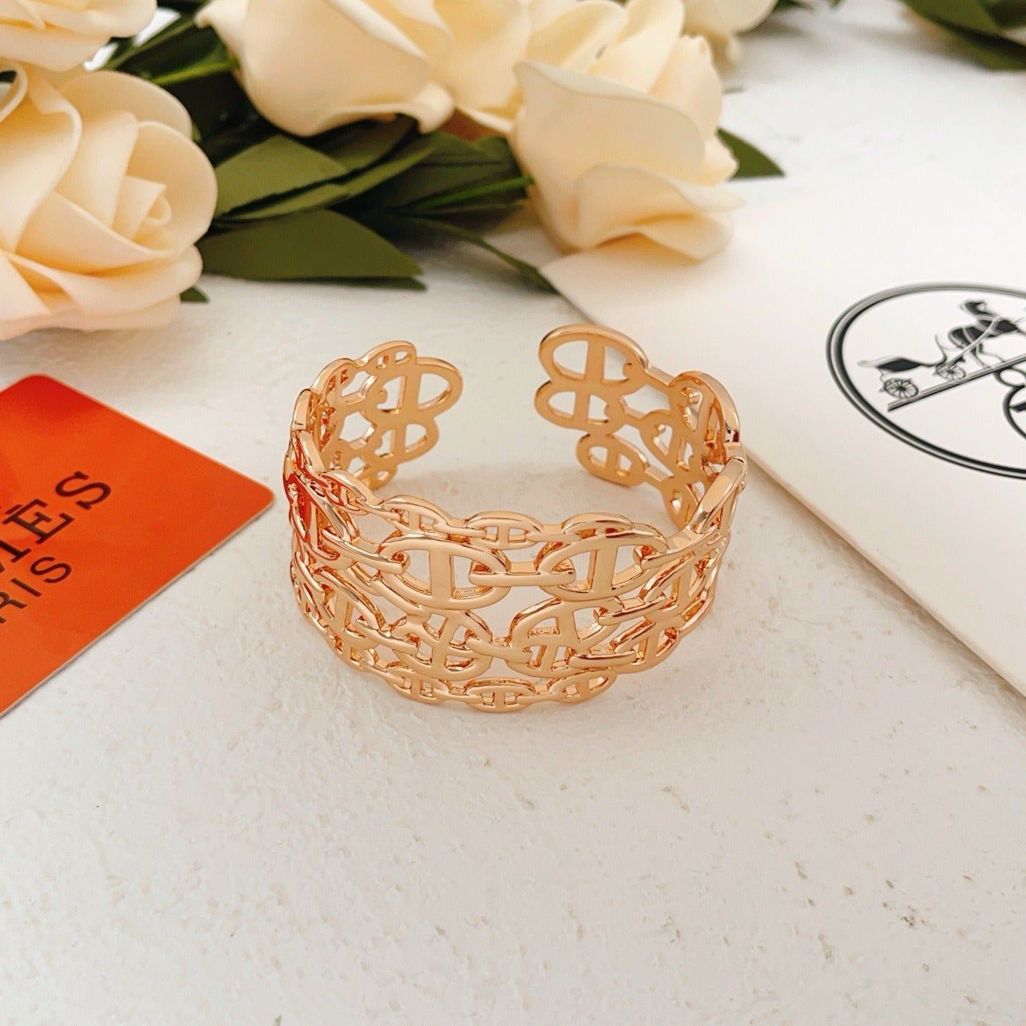 Hermes Brass Bracelet