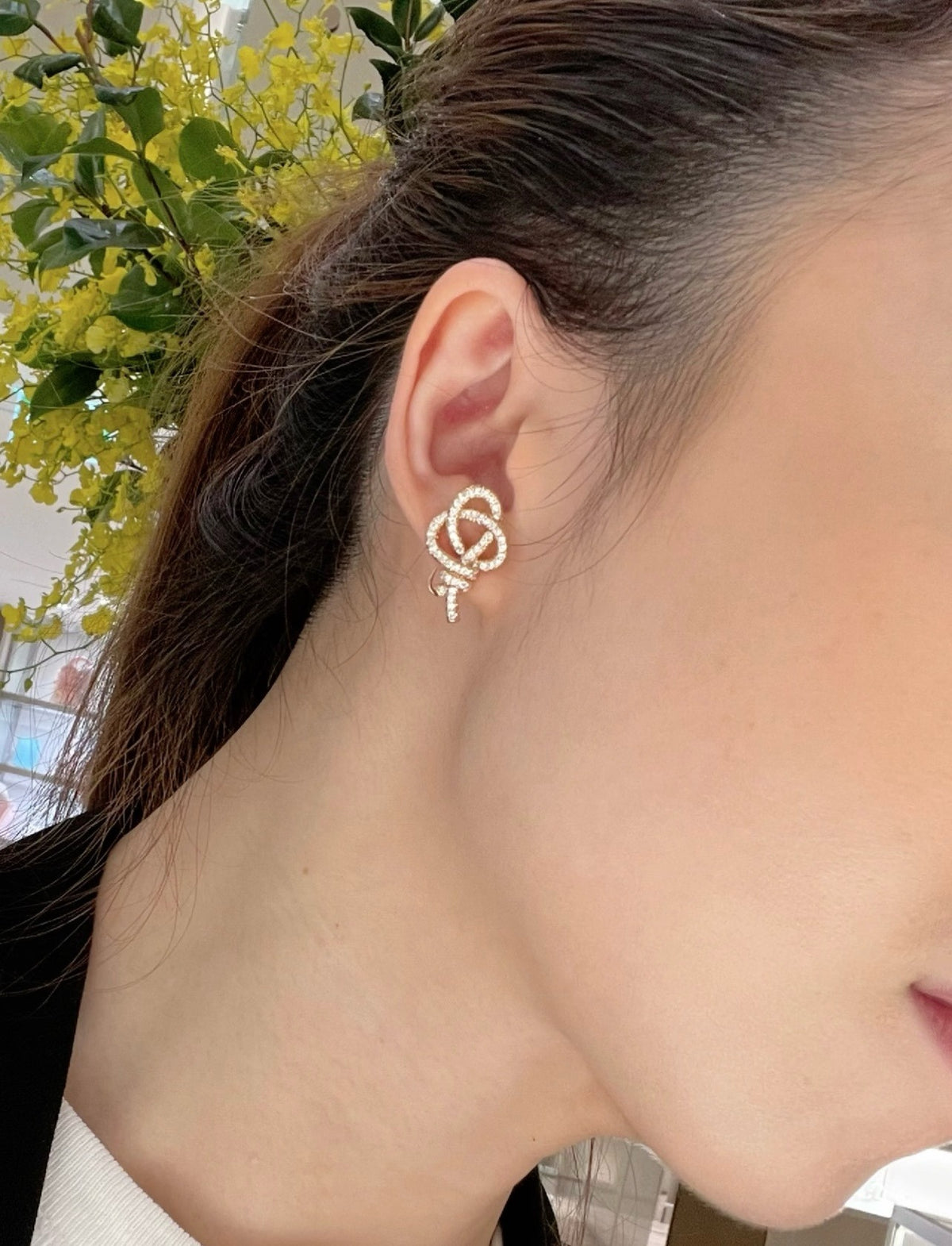 Tiffany & Co. Silver Brass Knot Earrings