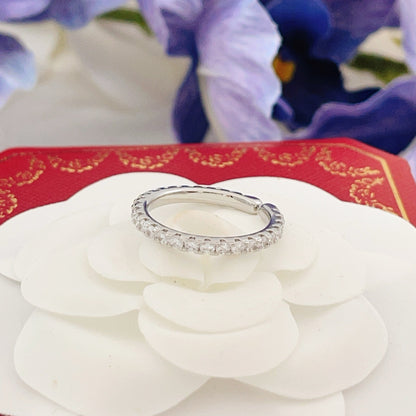 Cartier Silver Brass Round Ring