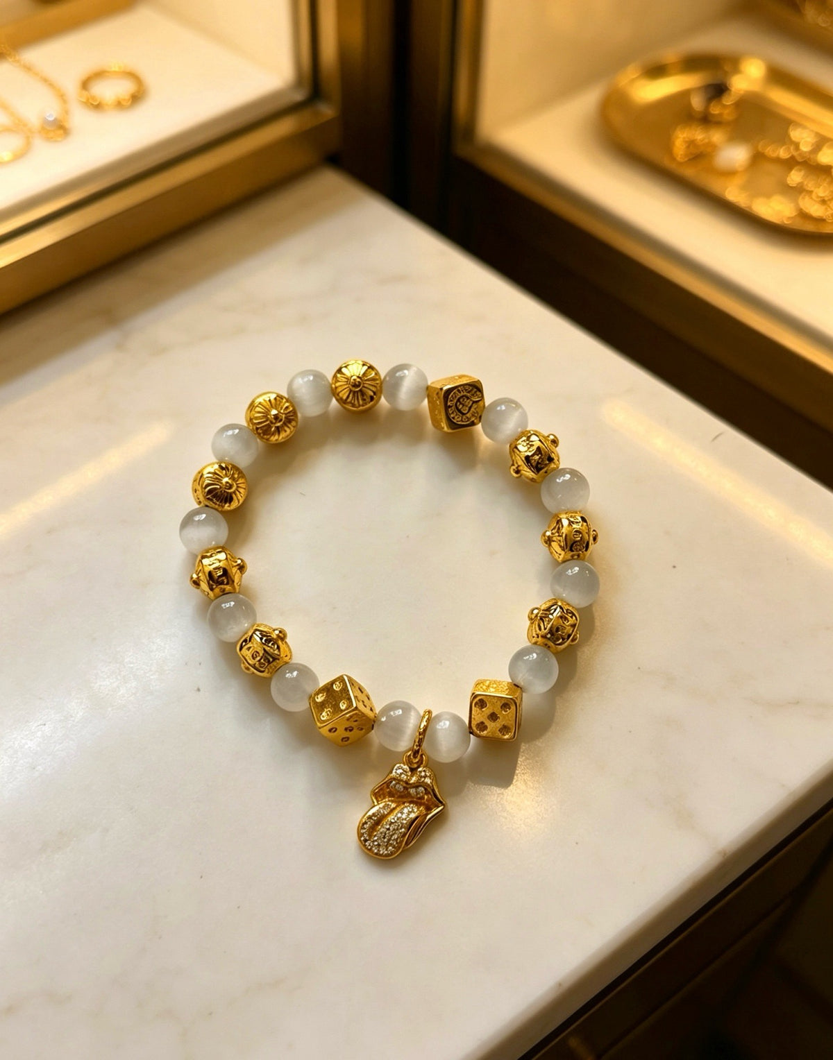 Chrome Hearts Sterling Silver Cross Bracelet