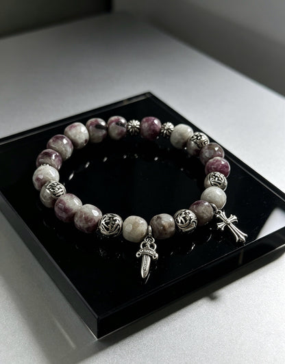 Chrome Hearts Sterling Silver Cross Bracelet