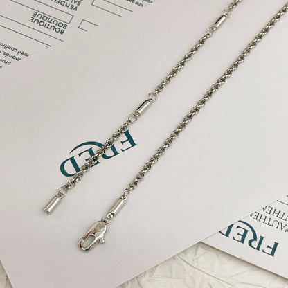 Fred Silver Brass Necklace