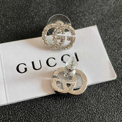 Gucci Brass & Sterling Silver Earrings
