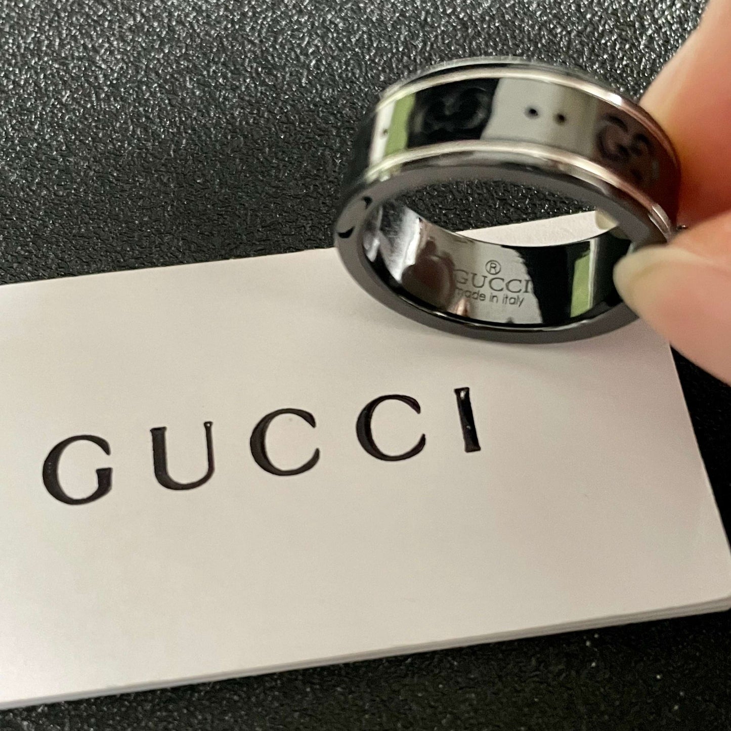 Gucci Brass Double G Ring