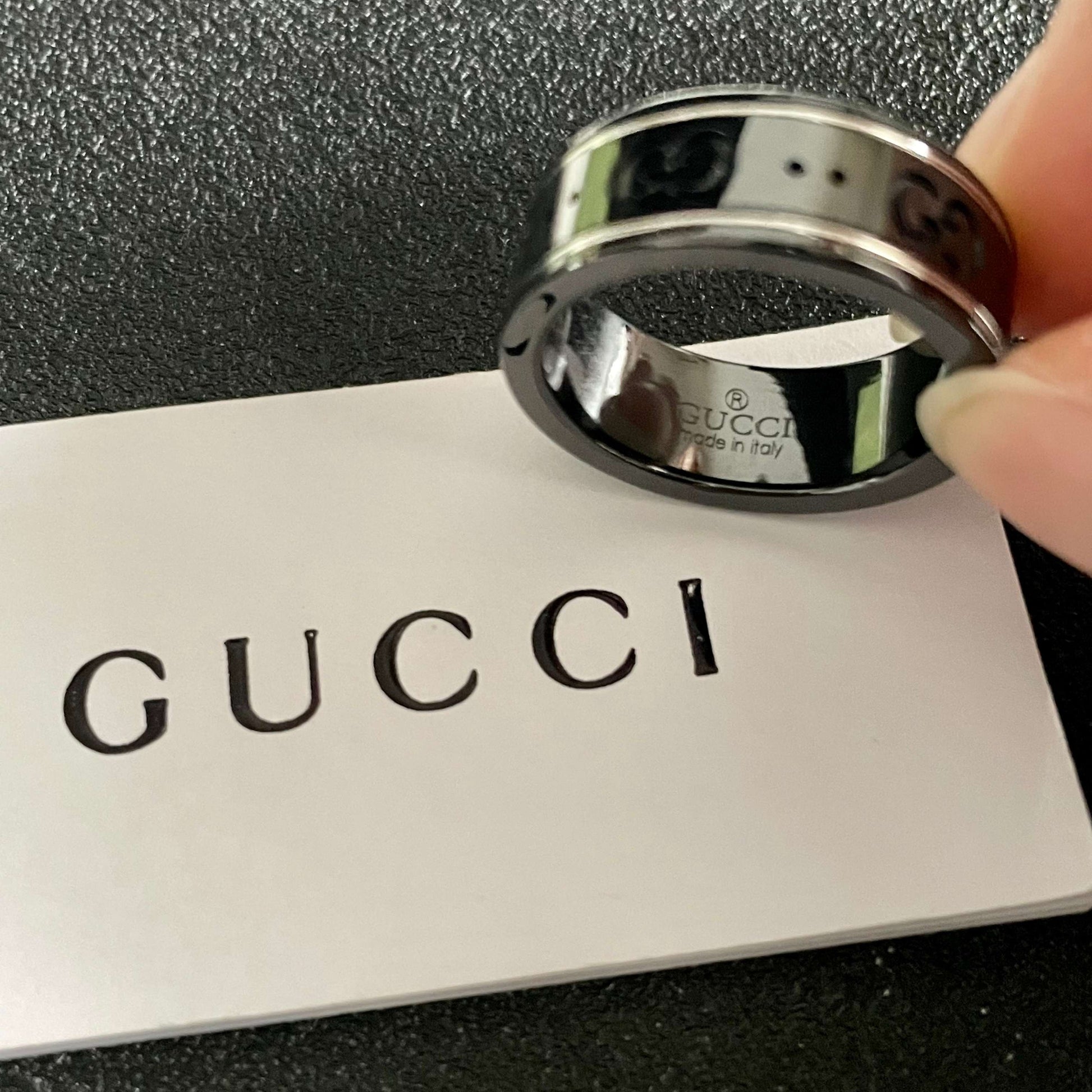 Gucci Brass Double G Ring