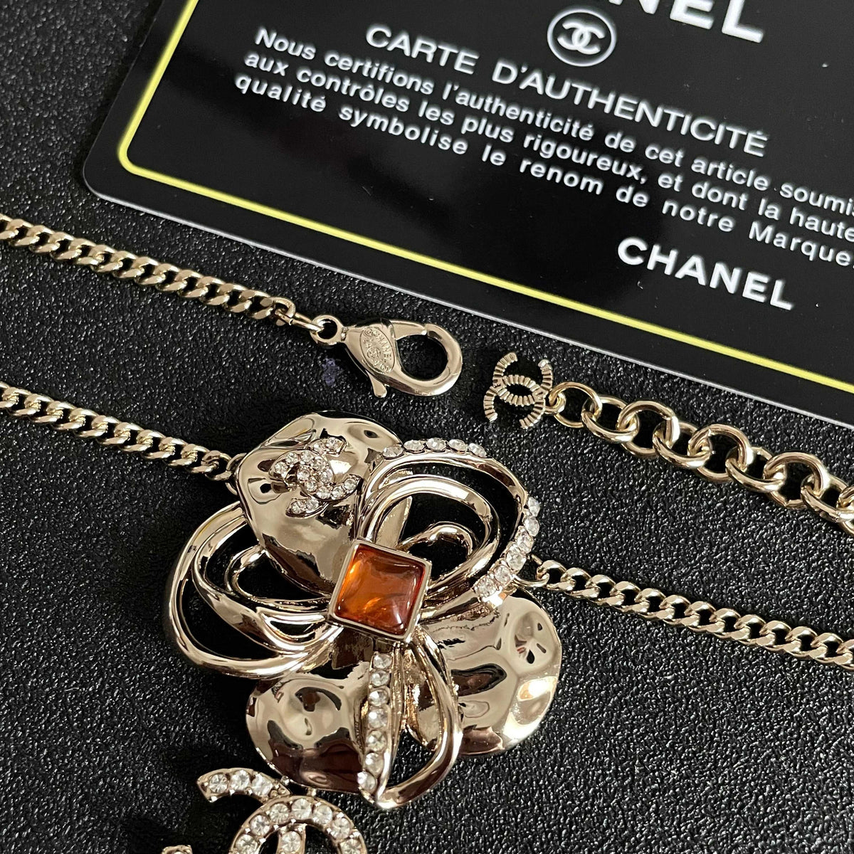 Chanel Logo Necklace