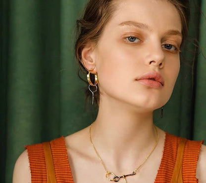 Balenciaga Brass Earrings
