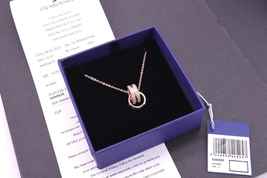 Swarovski Gold Crystal Necklace