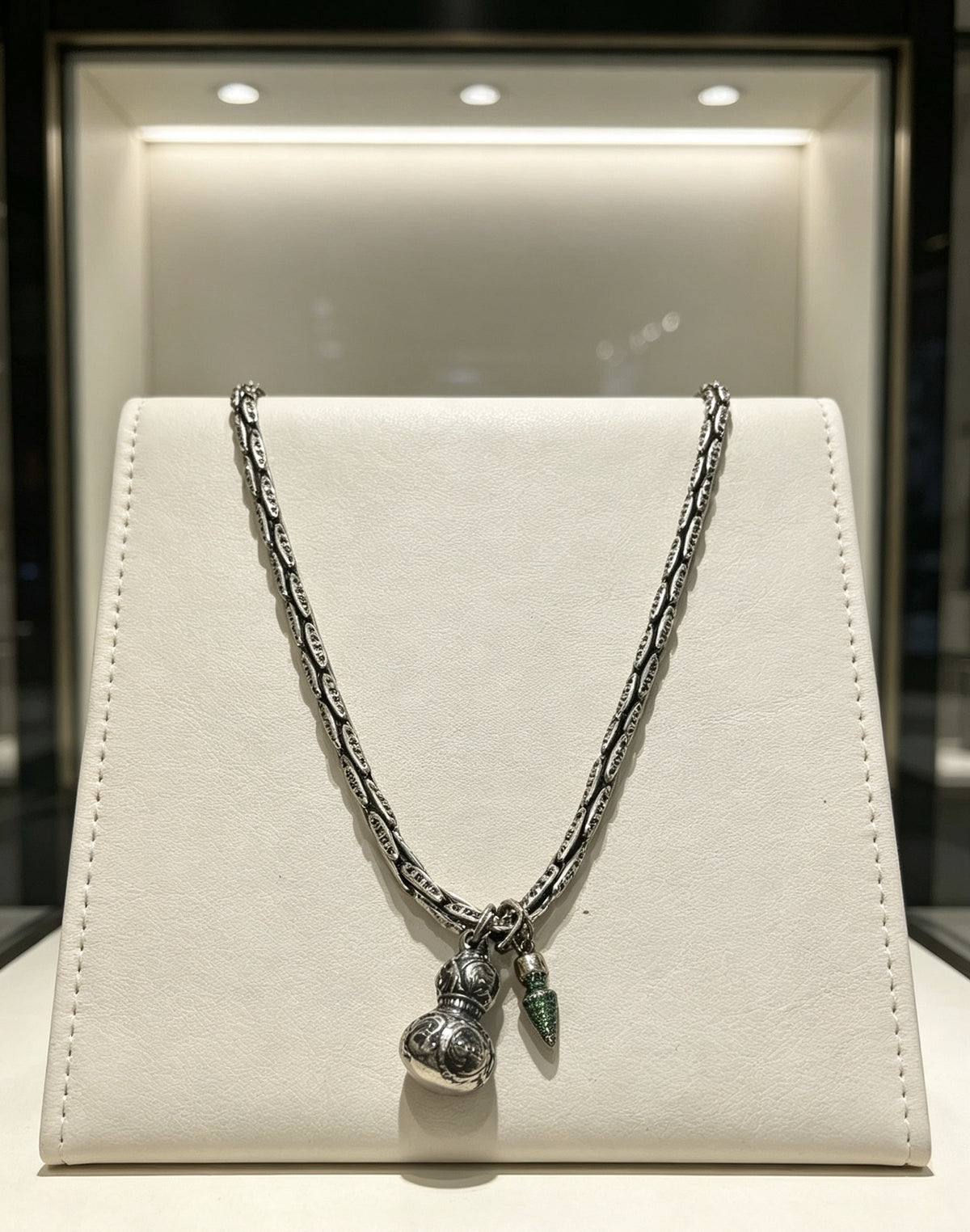 Chrome Hearts Sterling Silver Cross Necklace