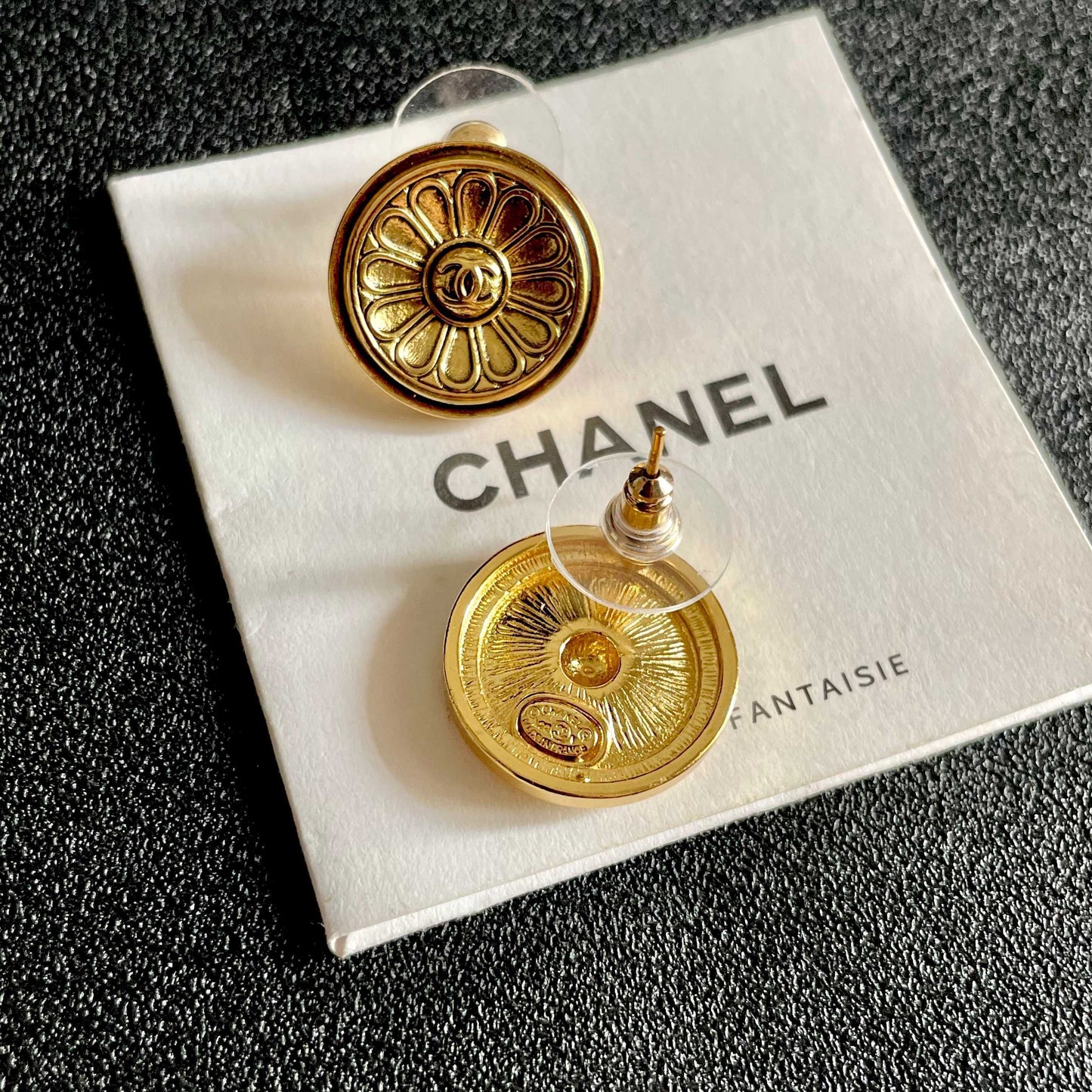 Chanel Vintage-Finish Earrings
