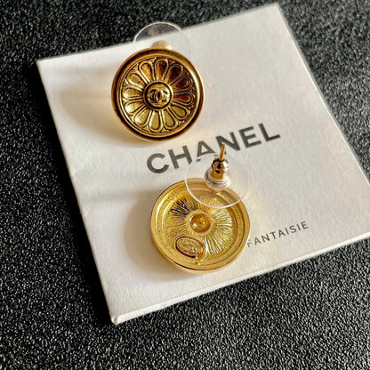 Chanel Vintage-Finish Earrings