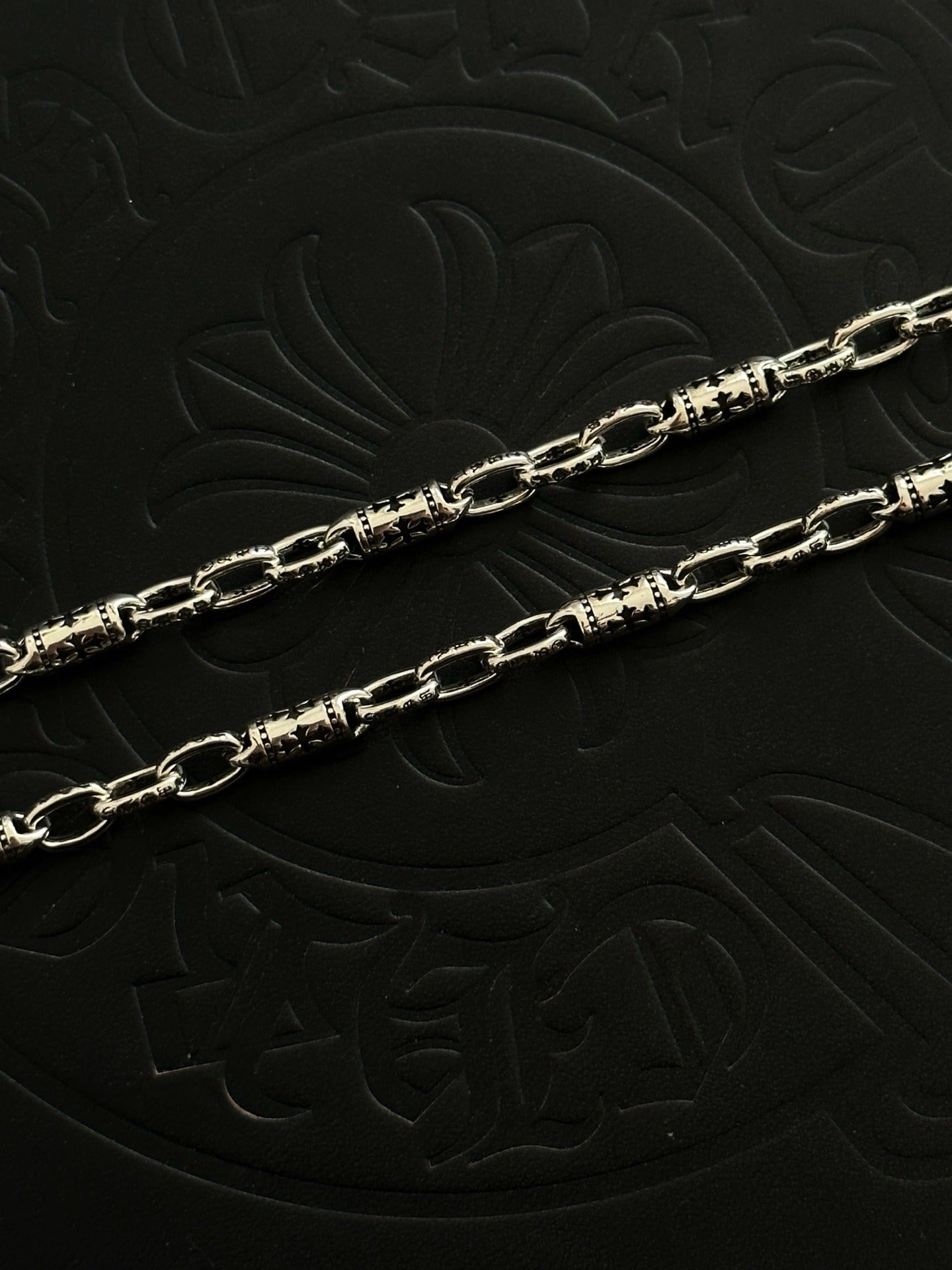 Chrome Hearts Sterling Silver Cross Necklace