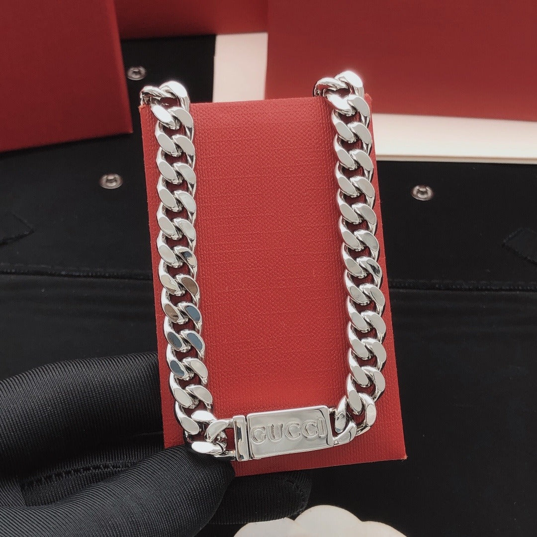 Gucci Silver Brass Necklace