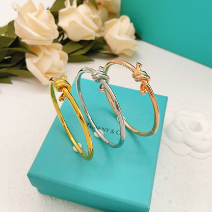 Tiffany & Co. Silver Brass Knot Bracelet