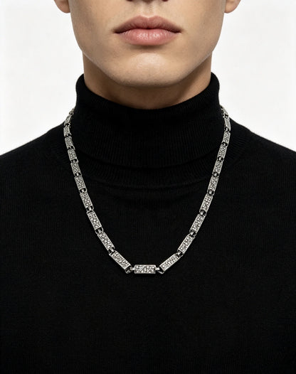 Dior Sterling Silver Chain Necklace