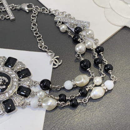 Chanel Black Pearl Necklace