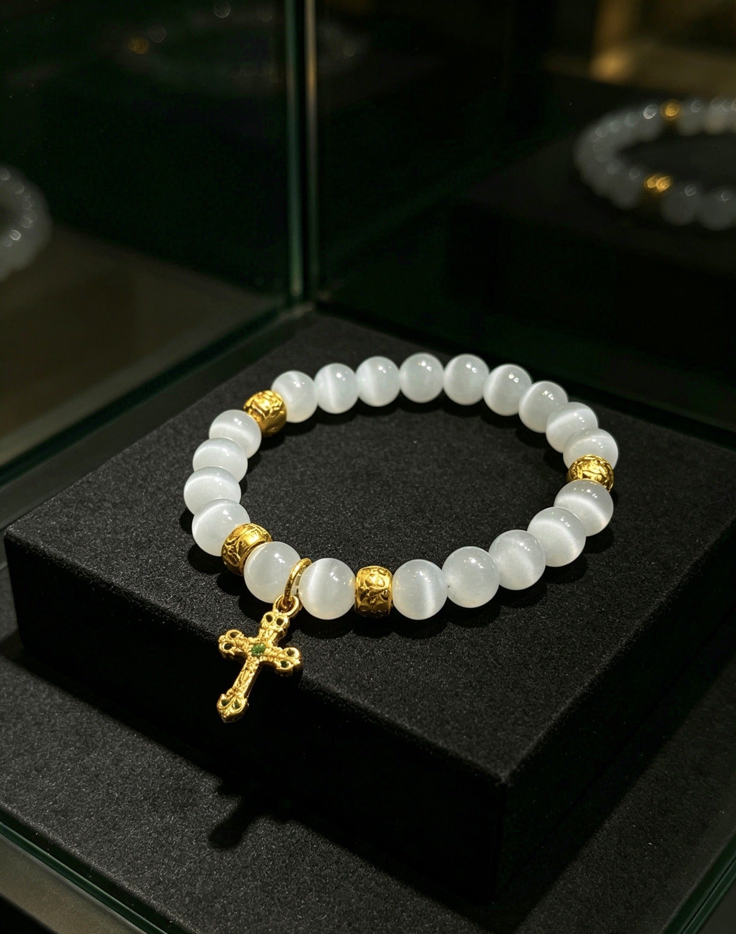 Chrome Hearts Sterling Silver Cross Bracelet