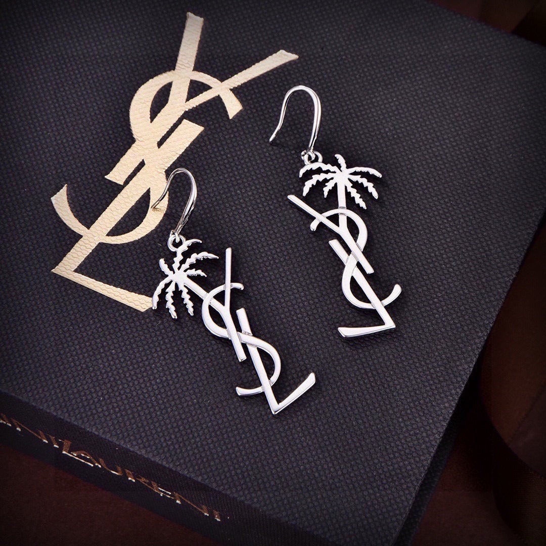 Saint Laurent Brass Earrings