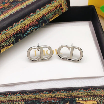 Dior Silver Brass Earrings