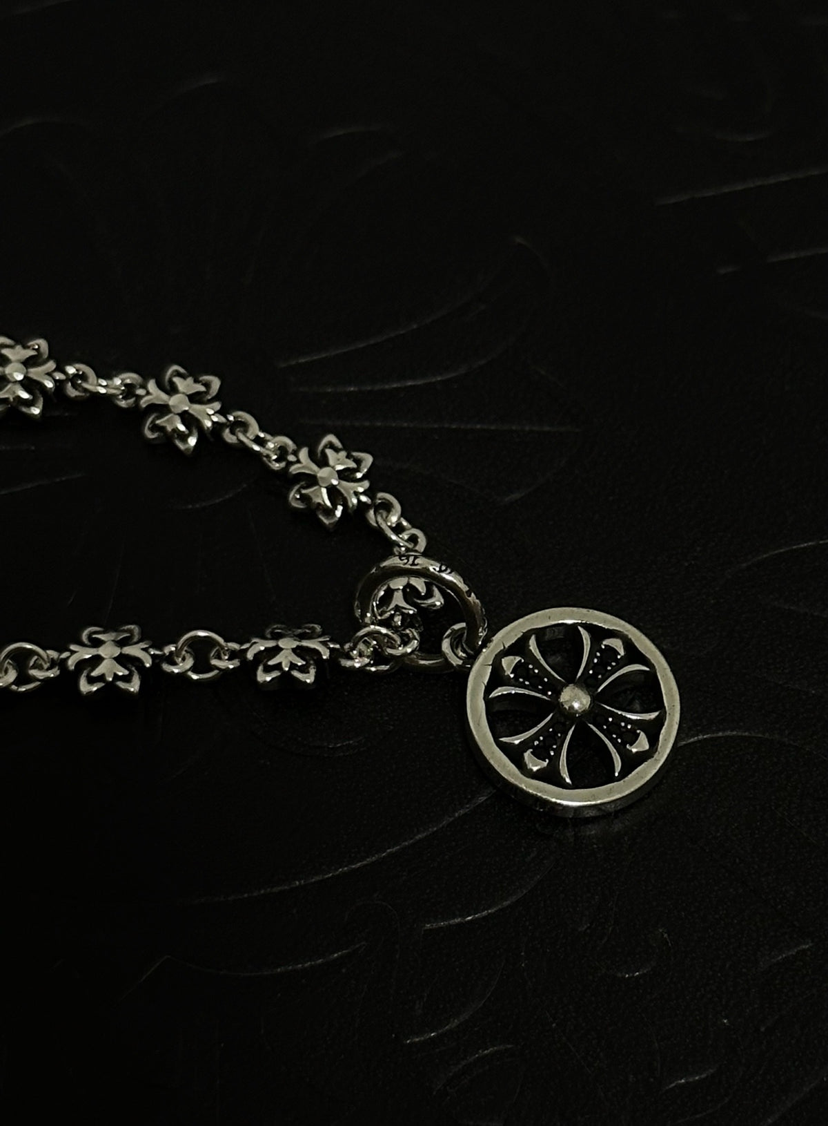 Chrome Hearts Sterling Silver Cross Bracelet
